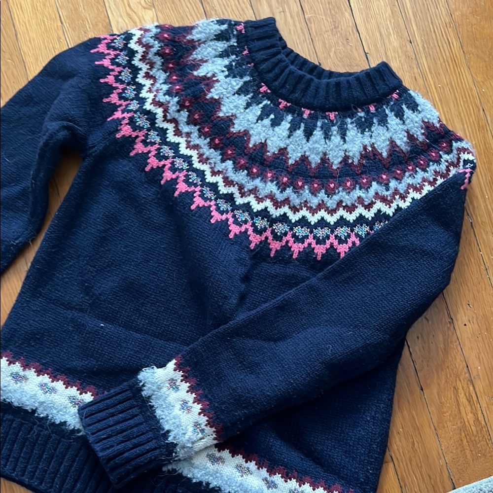 Navy Fair Isle Sweater for Women